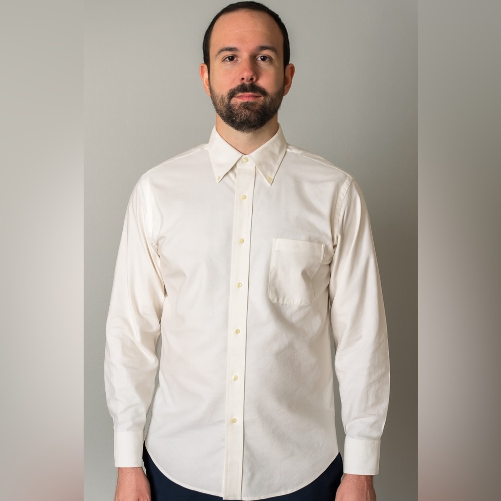 Chaps Men's Cream Dress Shirt